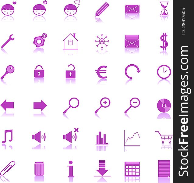 Vector set of web icons