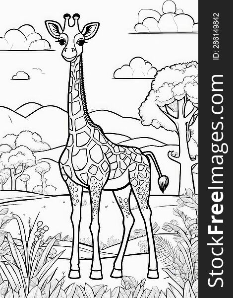 Coloring Page For Kids - Animal