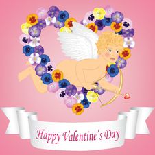Vintage Valentine Card Stock Image Vintage Valentine Card Stock Image
