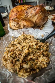 Free Thanksgiving Turkey Dinner Stock Photography - 28629572