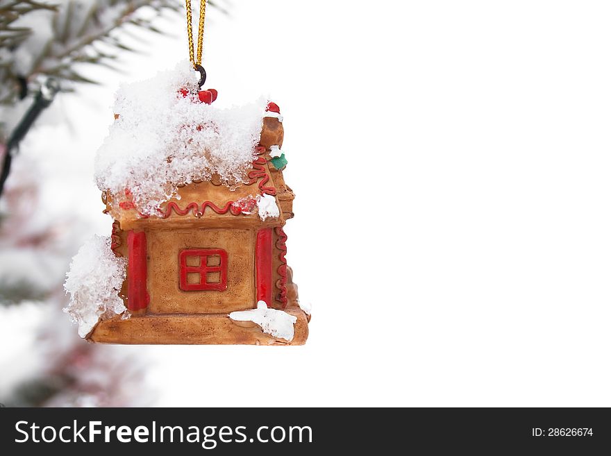 Christmas Figurine With Snow