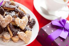 Gift For Valentine S Day Cookies Stock Photos Gift For Valentine S Day Cookies Stock Photos