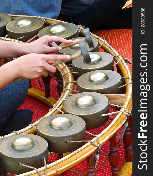 Playing Gong