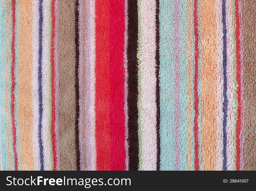 Colorful Towel A Background