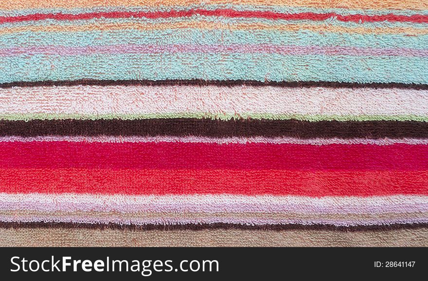 Colorful Towel. A Background