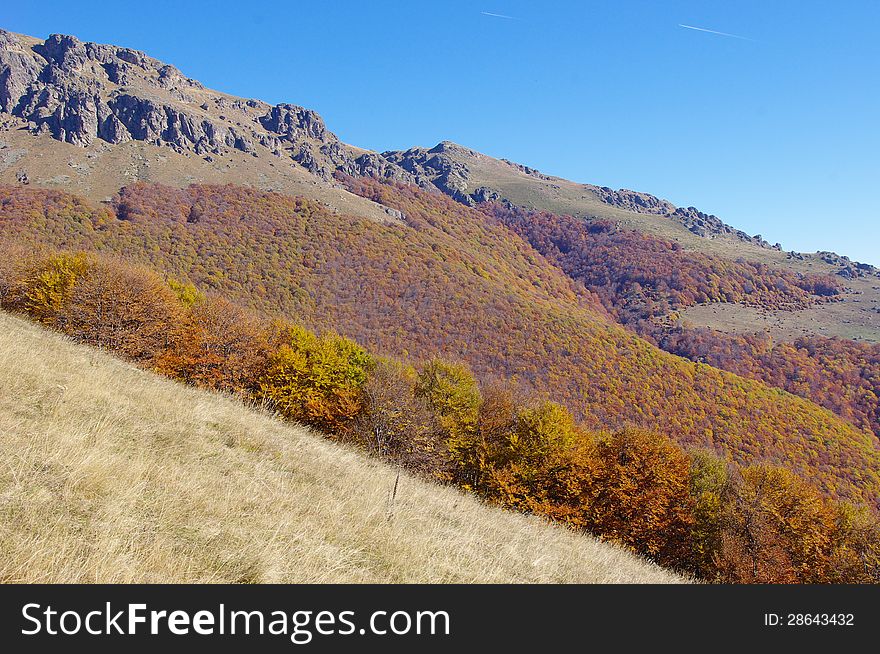 Central Balkan National Park in mountain Stara planina in Autumn, Bulgaria. Central Balkan National Park in mountain Stara planina in Autumn, Bulgaria