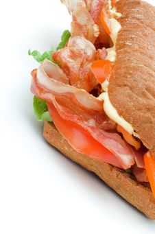 Ciabatta Bacon Sandwich Royalty Free Stock Photos Ciabatta Bacon Sandwich Royalty Free Stock Photos