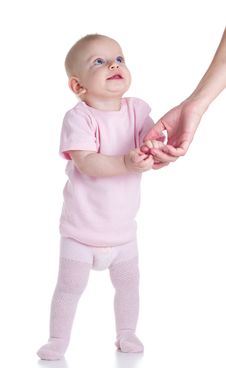 Baby Learning To Walk Royalty Free Stock Images Baby Learning To Walk Royalty Free Stock Images