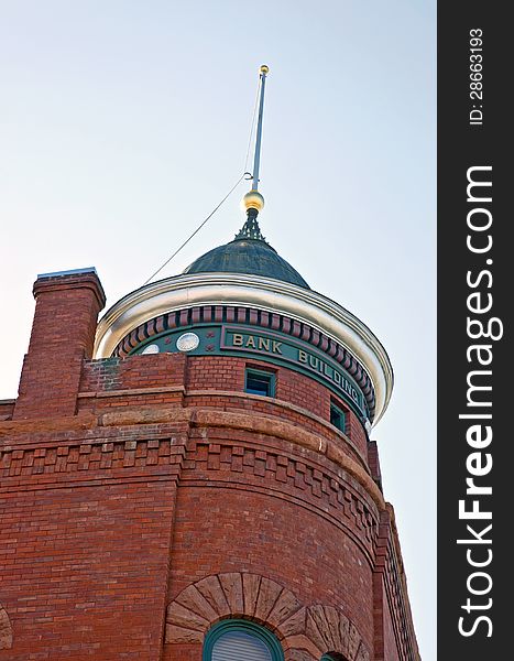 Historic Bank Building structure in Leadville, Colorado