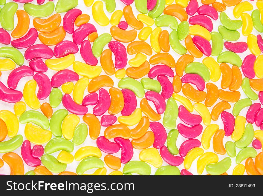 Full color candy on white background. Full color candy on white background