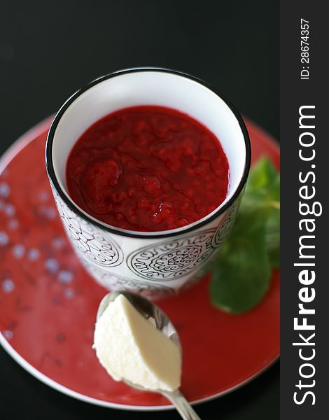 Chinese dessert served in oriental restaurant