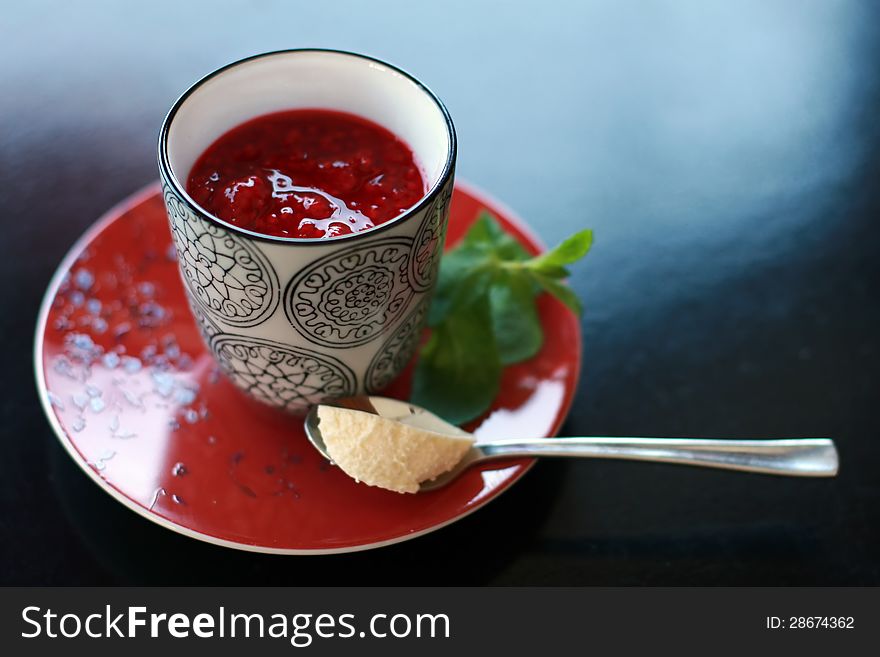 Chinese dessert served in oriental restaurant