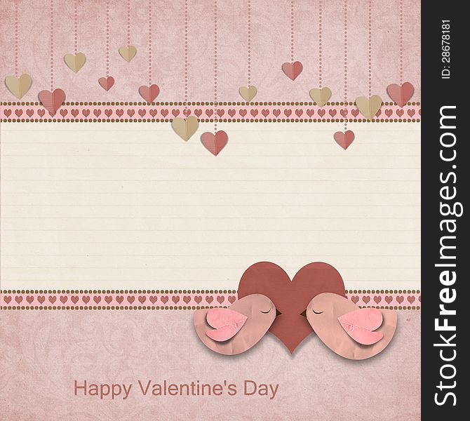 Happy Valentines Day. Background with space for text or photo. Happy Valentines Day. Background with space for text or photo