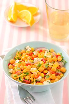 Chickpeas Salad Royalty Free Stock Photo Chickpeas Salad Royalty Free Stock Photo