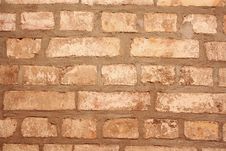 Old Gray Brick Wall As Background Royalty Free Stock Image