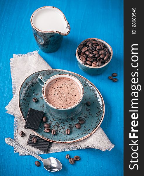 Espresso Coffee With Chocolate