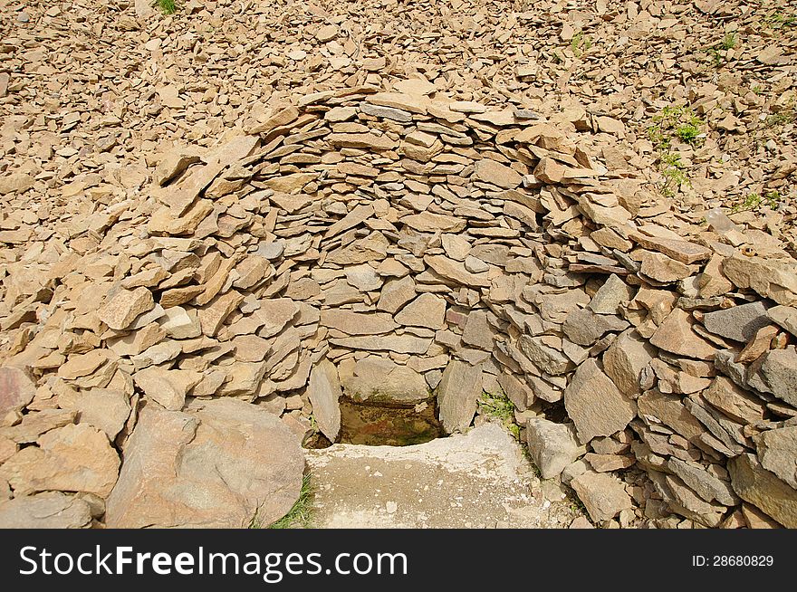 Source of water in the anhydrous area in mountain Rhodope, Bulgaria. Source of water in the anhydrous area in mountain Rhodope, Bulgaria