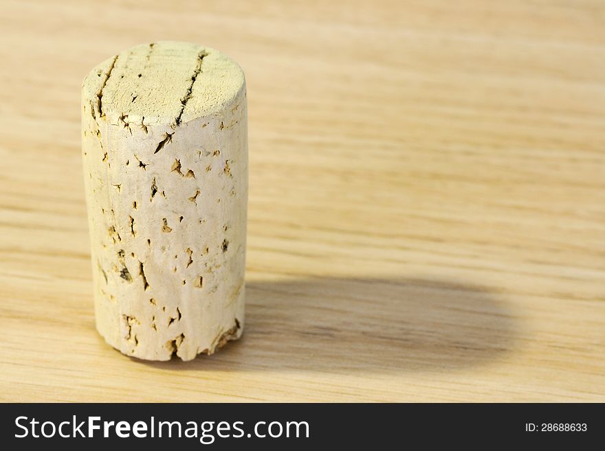 Wine Cork On The Table