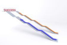 Business Competition Between Two Line Royalty Free Stock Photos Business Competition Between Two Line Royalty Free Stock Photos