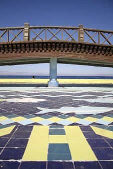 Bridge Mosaic In Dahab Red Sea Royalty Free Stock Photography