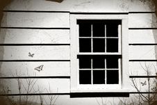 Close-up Of An Old Window Royalty Free Stock Image Close-up Of An Old Window Royalty Free Stock Image