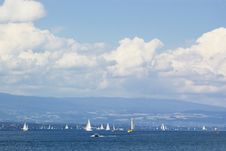 Yachting In Geneva Lake Stock Image Yachting In Geneva Lake Stock Image
