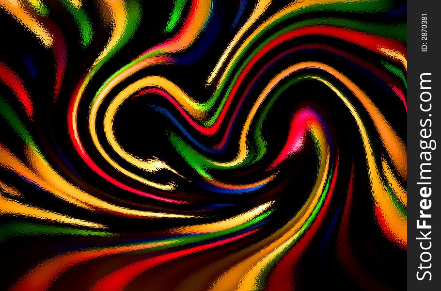 Multi-colored Abstract