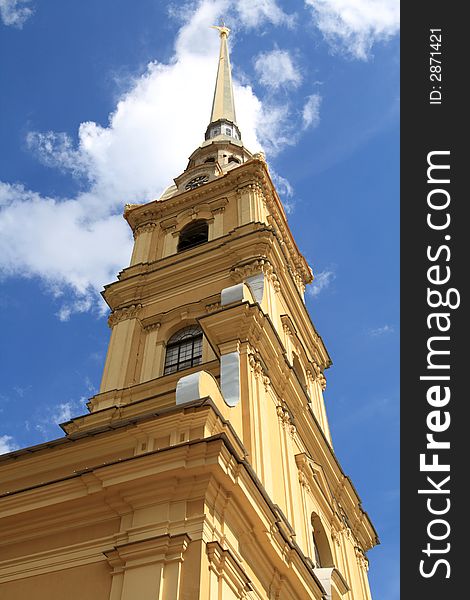 The Orthodox cathedral in St. Petersburg, Russia