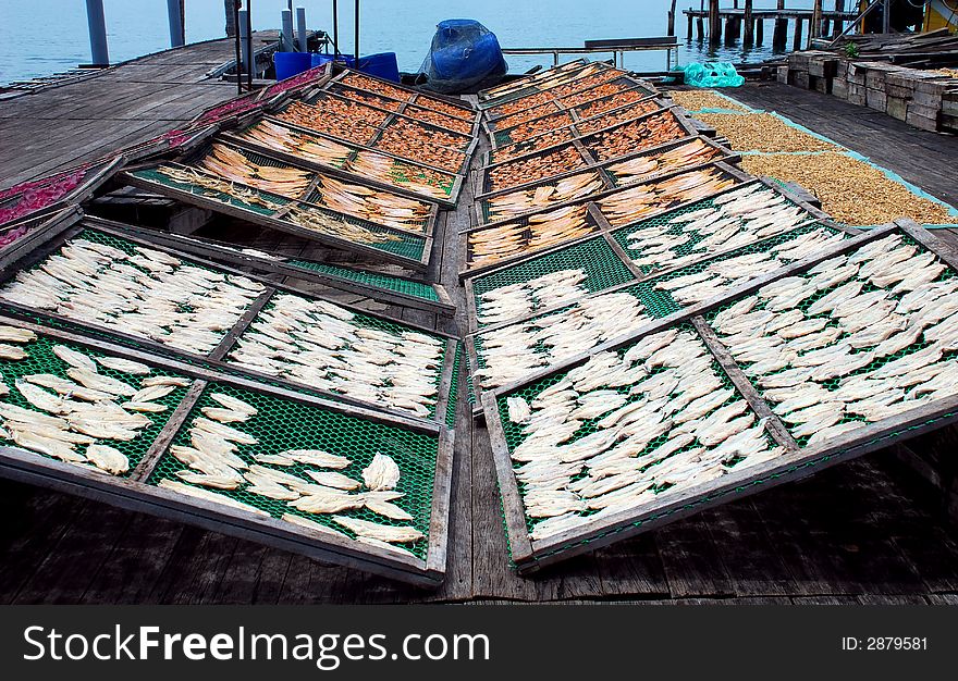 Salt fish image, location at perak, malaysian