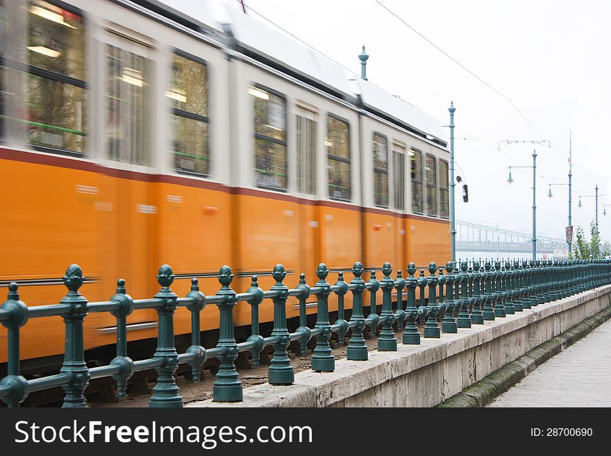 Tram in Budapest