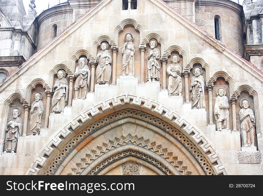 Jak Church In The Vajdahunyad Castle Of Budapest, Hungary