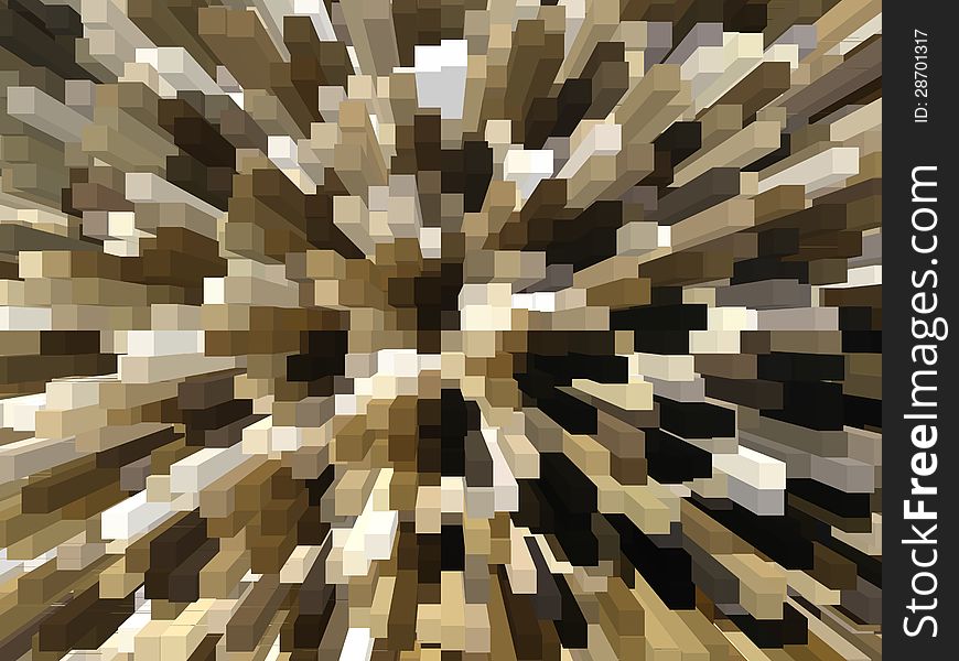 Abstract image with background from brown strips