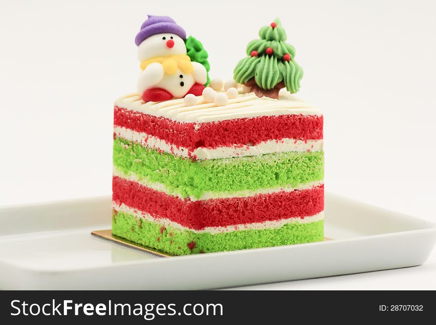 Chirsmas cake with santa and snowman chrismas tree. Chirsmas cake with santa and snowman chrismas tree.