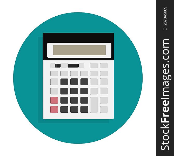 Multifunctional Calculator Plastic icon 2d