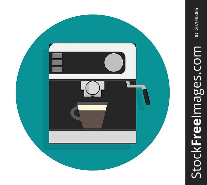 coffee maker icon 2d