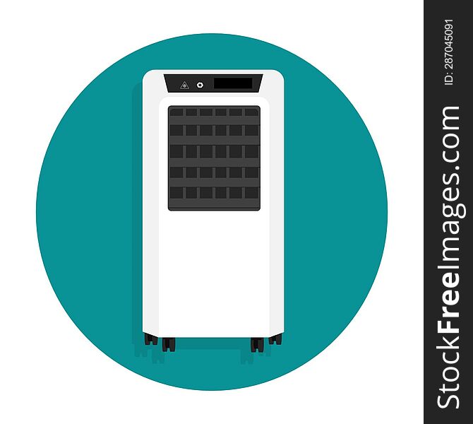 Cooling Fan Icon 2d