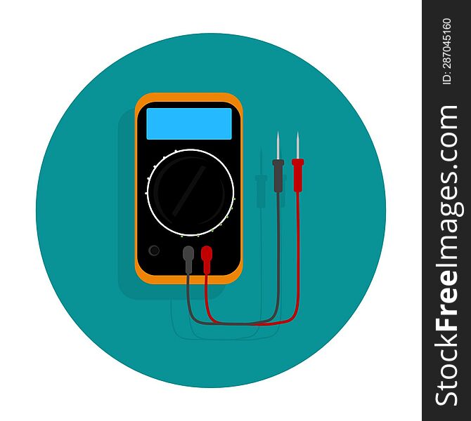 multimeter digital icon 2d