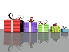 Gift Boxes Royalty Free Stock Image Gift Boxes Royalty Free Stock Image