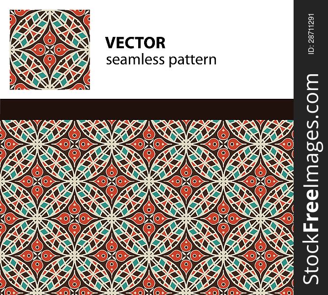 Eastern seamless pattern. Vector illustration. Eastern seamless pattern. Vector illustration