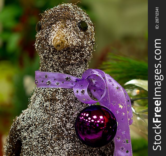 A Penguin decorative prepared for the festive season. A Penguin decorative prepared for the festive season.