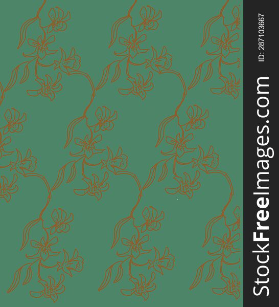 Coelogyne orchid pattern creat a serenity perfect for all printing idea
