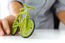 Eco Bicycle Concept Royalty Free Stock Image