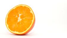 Orange Slice Isolated On White Stock Photography Orange Slice Isolated On White Stock Photography