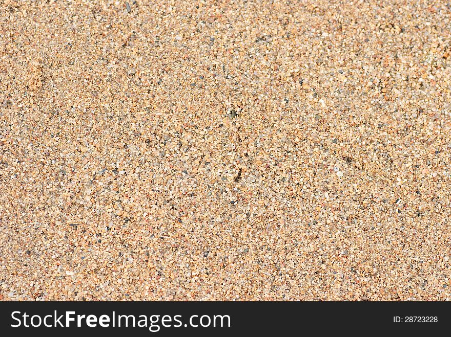 Coarse sand background, River sand.