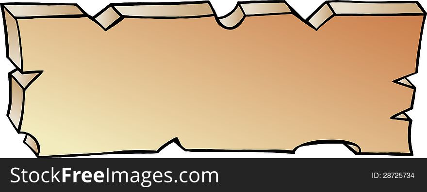 Hand-drawn Vector illustration of a Plank