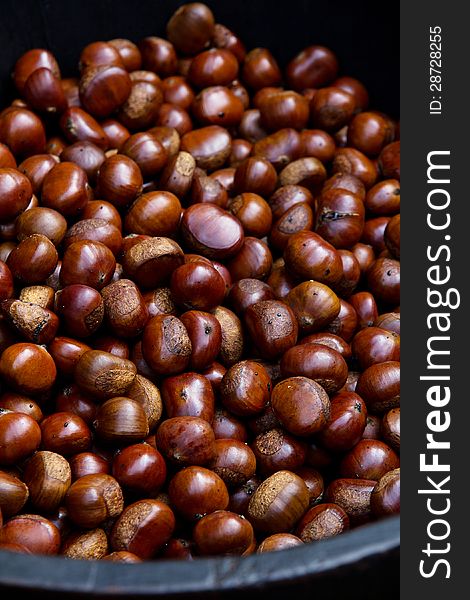 Close up image of Chestnuts