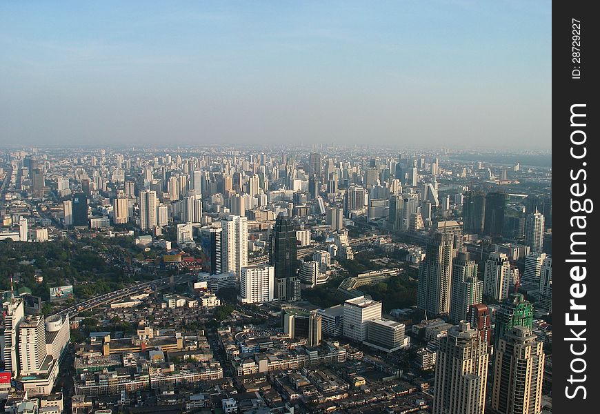 View Of Bangkoks Skyline