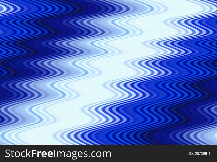 Blue Diagonal Waves