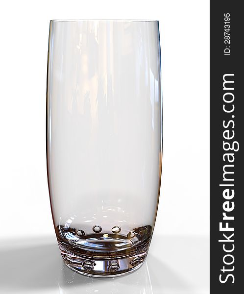 3d render of glass beverage