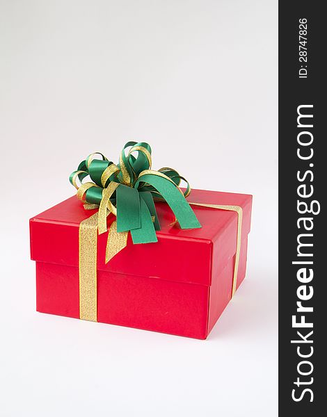 Red gift box for special occasions.